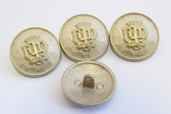 0201/01/076/32/19 - Ösenknopf, Metall, Gr. 20 mm  (32"), silber/ messing