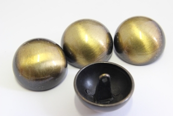 0201/01/081/32/10 - Ösenknopf, Metall, Gr. 20 mm (32"), altmessing gebürstet