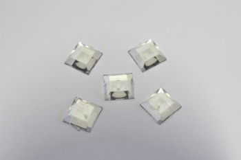 0201/14/119/10/47 - Zierteil, Nylon, Gr. 12 x 12 mm, kristallfarbig