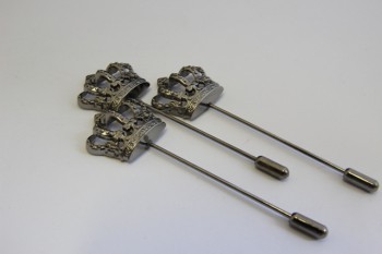 0201/14/252/25/15 - Zierteil, Metall, Gr. 25 mm, gun metall/ oxyd