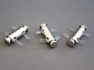 0302/10/068/23/01 - Kordelstopper, Metall, ca.  23mm, silber