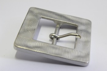 1001/07/160/25/02 - Schnalle mit Dorn, Metall, Gr. ca. 25 mm (  Durchlass), silber matt