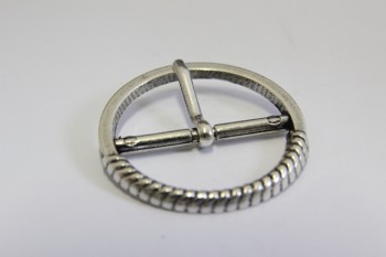 1001/07/169/30/26 - Schnalle mit Dorn, Metall, Gr. 30 mm ( Durchlass), glänzendes altsilber