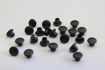 1301/08/056/5,5/06 - Niete, Metall, Gr. 5,5 mm, schwarz