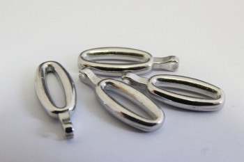 1302/13/010/19/01 - Reißverschlussanhänger, Metall, ca. 19 mm, silber