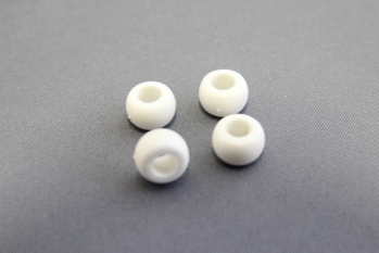 1314/14/062/4/48 - Zierteil, Nylon, Gr. ca. 4 mm, weiß