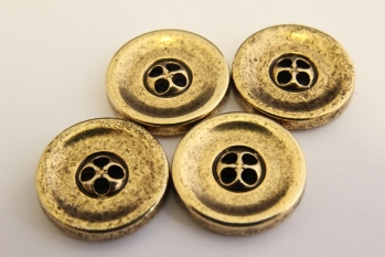 1802/01/120 - Metallknopf, 4-Loch