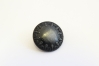 0201/01/039/28/07 - Ösenknopf, Metall, Gr. 17 mm (28"), schwarz gebürstet