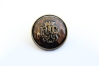 0201/01/076/24/156 - Ösenknopf, Metall, Gr. 15 mm  (24"), braun