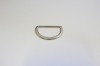 0201/14/023/40/01 - Zierteil, Metall, D-Ring, Gr. ca. 40 mm innen 8 außen ca. 51 mm), silber