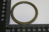 0201/14/092/60/08 - Zierteil, Ring, Metall, Gr. 60 mm (Außendurchmesser), altmessing