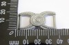 0201/14/112/14/486 - Zierteil, Metall, Gr. ca. 14 mm ( Durchlass), roh