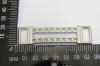 0201/14/141/75/01 - Zierteil, Metall, Gr. 75 mm Gesamtlänge ( Durchlass ca. 15 mm), silber