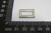0201/14/265/16/01 - Rechteck, Metall, Gr. ca. 16 mm ( Durchlass), silber