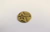 0201/14/357/15/584 - Zierteil, Metall, Gr. ca. 15 mm , messing