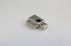 0302/10/064/19/01 - Kordelstopper, Metall, ca. 19 mm, silber