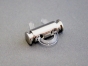 0302/10/069/25/01 - Kordelstopper, Metall, ca.  25mm, silber