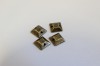 0303/14/207/8x8/08 - Zierteil, Kunststoff, Gr.ca.8x8 mm, altmessing