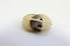 0304/10/007/28/126 - Kordelstopper, Polyester, ca. 28 mm, beige/ braun