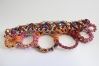 0304/14/095/61+170 - Zierteil, Gr. ca. 15 cm, silber/ orange/ rot/ pink + Strass