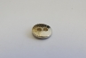 1001/01/042/18/20 - Metallknopf, 2- Loch, Gr. 11 mm (18"), hellgold