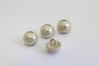 1001/01/083/16/19 - Ösenknopf, Metall, Gr. 10 mm (16"), silber- messing