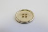 1001/01/129/16/20 - Metallknopf, 4-Loch, Gr. 10 mm (16"),  hellgold 
