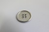 1001/01/129/28/02 - Metallknopf, 4-Loch, Gr. 17 mm (28"), silber matt