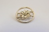 1001/01/498/24/20 - Ösenknopf, Metall, Gr. 15 mm (24"), hellgold