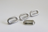 1001/09/002 - Standard Öse, Metall, Gr ca. 17x 9 mm außen ( innen ca.12x 5 mm ), silber