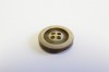 1201/03/946/32/388 - Ureaknopf, 4-Loch, Gr. 20 mm (32"), braun/ beige