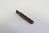 1802/13/019/23/08 - Reißverschlussanhänger, Metall, Gr. ca. 23 mm, alt Messing