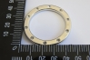 2201/14/057/01 - Zierteil, Metall, Gr. ca. 45 mm (Durchmesser), silber + Strass