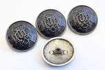 0201/01/076/32/561 - Ösenknopf, Metall, Gr. 20 mm  (32"), schwarz