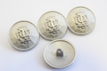0201/01/076/40/02 - Ösenknopf, Metall, Gr. 25 mm  (40"), silber matt