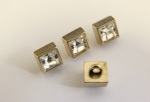 0302/01/161/20/20 - Ösenknopf, Metall, Gr. 12 mm (20"), hellgold+ strass