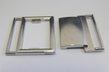 0302/07/076/40/01 - Schließe, Metall, Gr. 40 mm ( Durchlass), silber