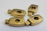 0302/10/007/25/24 - Kordelstopper, Metall, ca. 25 mm, antik gold