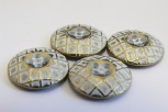 1001/01/355 - Metallknopf, 4-Loch