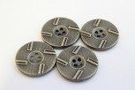 1001/01/453 - Metallknopf, 4-Loch