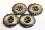 1001/01/496 - Metallknopf, 4- Loch
