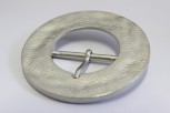 1001/07/163/30/02 - Schnalle mit Dorn, Metall, Gr. ca. 30 mm ( Durchlass), silber matt