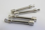 1001/13/019/40/01 - Reißverschlussanhänger, Metall, ca. 40 mm, silber