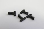 1302/13/026/10/06 - Reißverschlussanhänger, Metall, ca. 10 mm, schwarz
