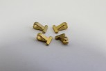 1302/13/029/10/21 - Reißverschlussanhänger, Metall, ca. 10 mm, gold