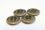 2201/01/075 - Metallknopf, 4-Loch