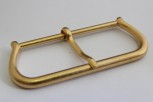 2201/07/095/60/22 - Schnalle mit Dorn, Metall, Gr. ca. 60 mm ( Durchlass), gold matt 