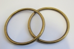 2201/14/126/57/08 - Zierteil, Ring, Metall, Gr. 57 mm ( Innendurchmesser), 66 mm ( Außendurchmesser), altmessing